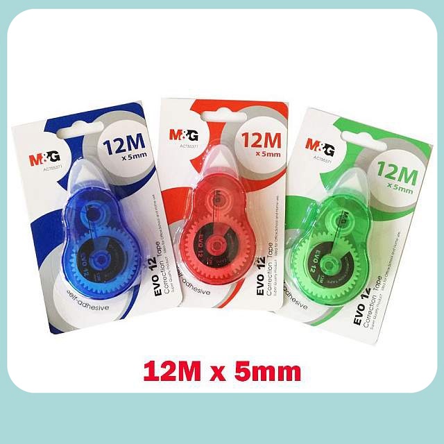 

M&G Correction Tape Pita Koreksi Tip-ex Kertas Evo 12M x 5mm - ACT55371