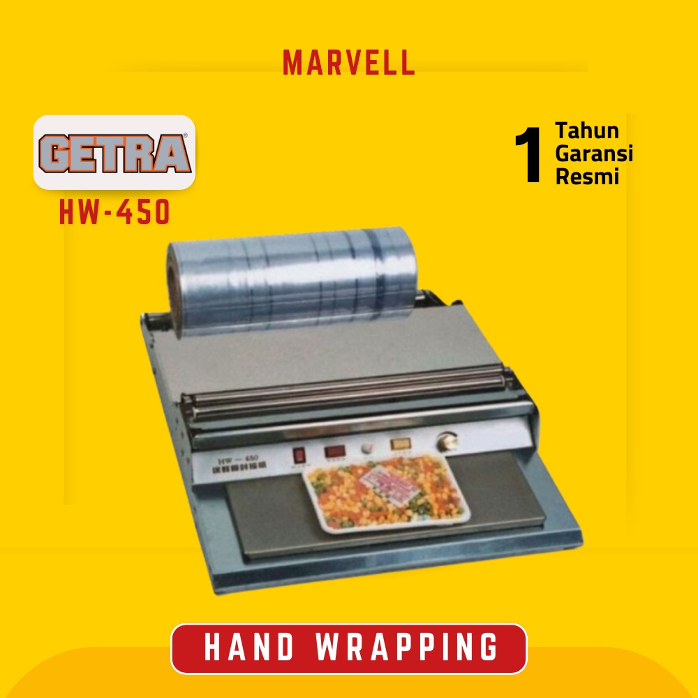 RB MESIN PLASTIK WRAPPING GETRA HW 450 HW-450 HAND WRAPPING MACHINE GARANSI RESMI