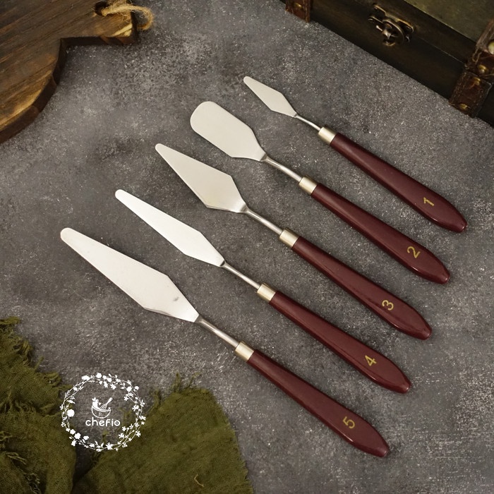 

SS9 - BEST PRODUK - Chefio Palette Knives / Scraper Knives / Butter Cream / Painting Knife