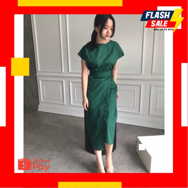 1.1 NEW YEAR SALE |Selim Label Yolin Dress Wrap Linen Skirt Rok Lilit Linen Wrap Dress