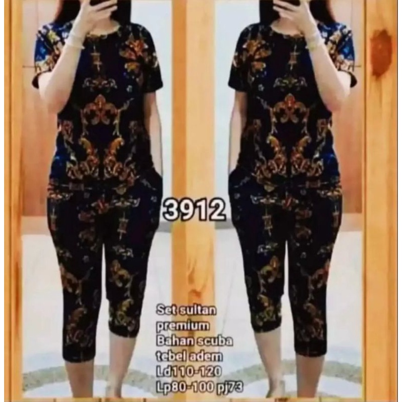 SETELAN  SULTAN PREMIUM BISA COD //Setelan  Motif Sultan / Setcel sultan elegant // SETCEL SULTAN TE