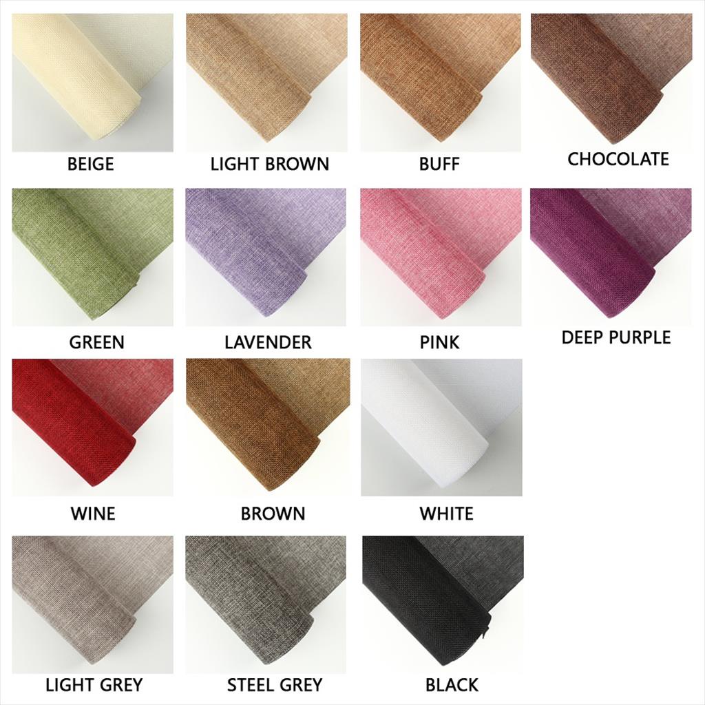 

[48 x 450 CM] KOREAN COLOR JUTE ROLL Flower Wrap / Kain Jute Bungkus Bunga