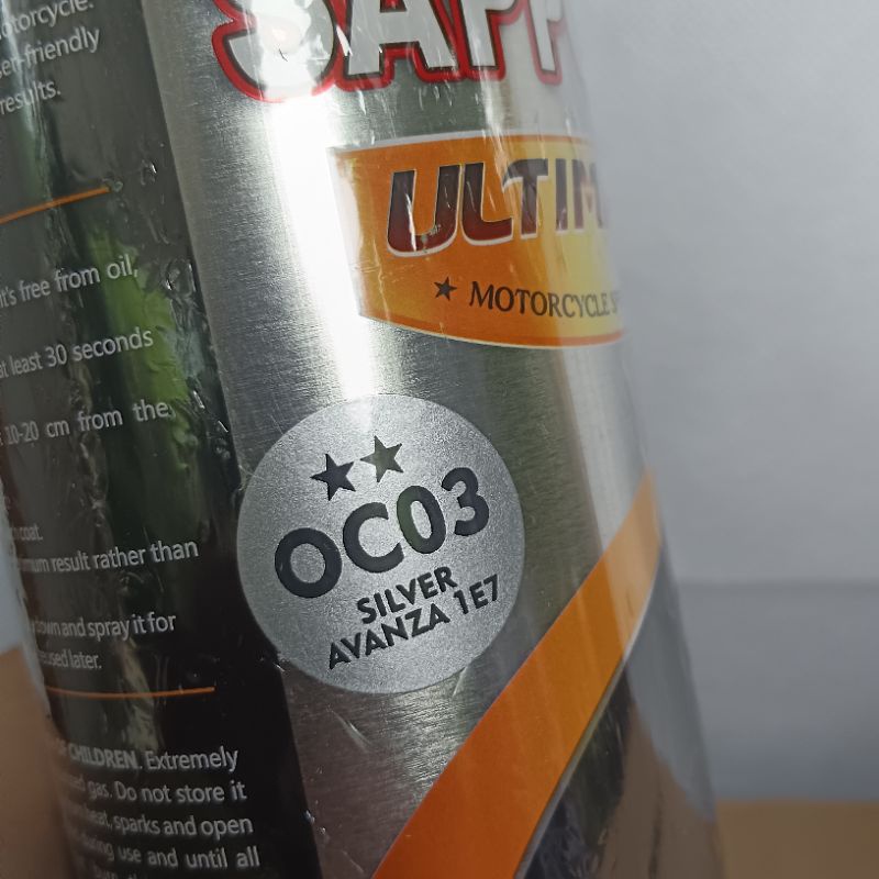 cat semprot saporo pilok pilox cat semprot sapporo ultimate silver avanza 1E7 OC03 silver avanza 1E7