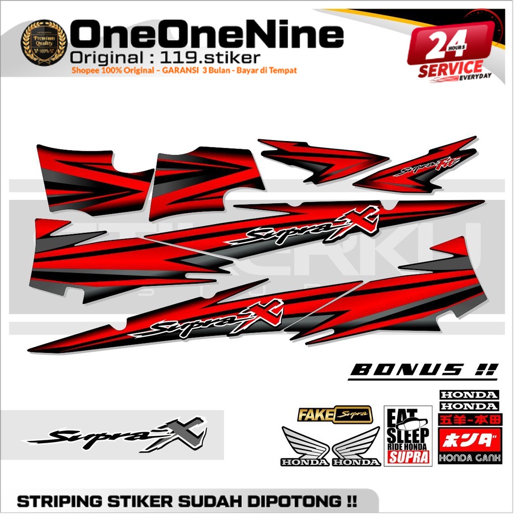 STRIPING SUPRA X LAMA / STIKER SUPRA-X LAMA / STICKER SUPRA X LAMA / SETIKER SUPRA X LAMA / STIPING 