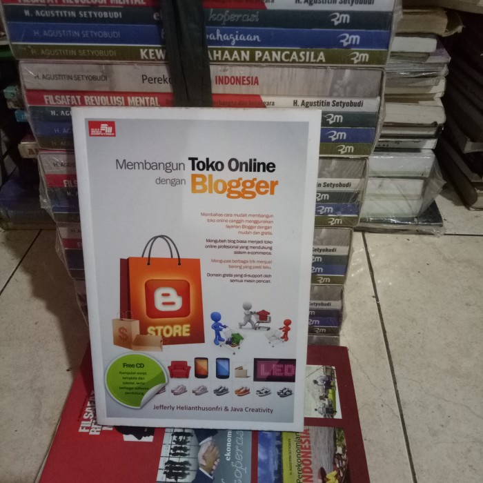 ORI BUKU MEMBANGUN TOKO ONLINE DENGAN BLOGGER. TANPA CD