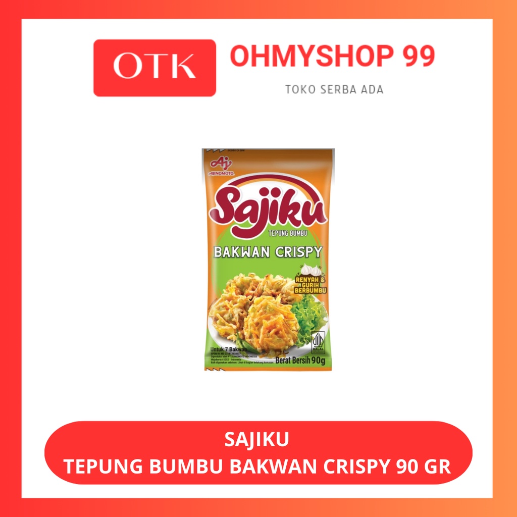 

Sajiku Tepung Bumbu Bakwan Cripsy 90gr