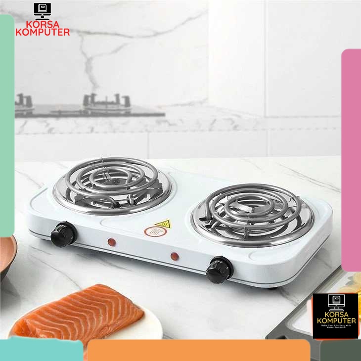 Kompor Listrik 2 Tungku Kompor Listrik Low Watt 2 Set Original Cooking Stove 2 Heating Coil 2000W - 