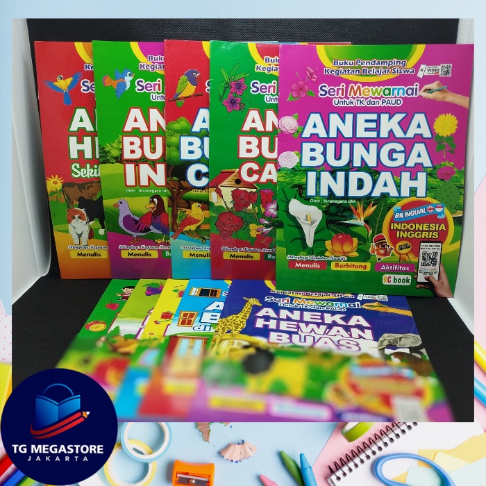 

Buku Seni Mewarnai Anak Aneka Gambar 20.5 x 29cm