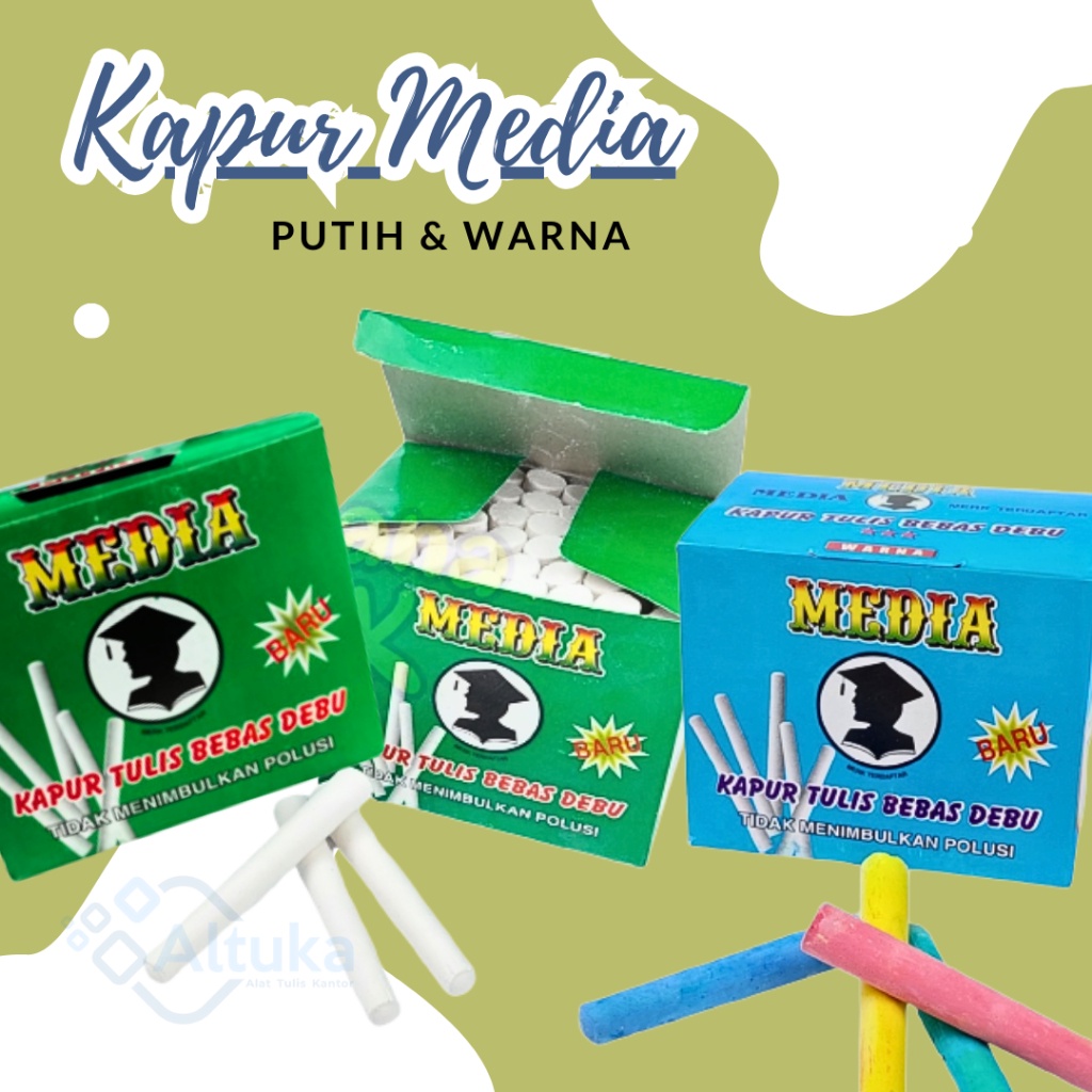 

Kapur Tulis Sarjana Media Putih dan Warna Bebas Debu
