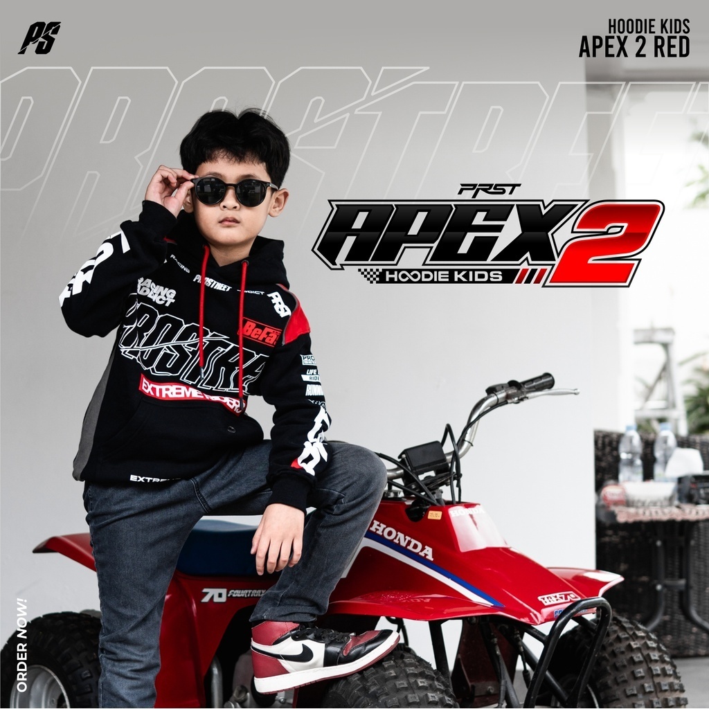 Hoodie Motor Prostreet Apex Red Kids