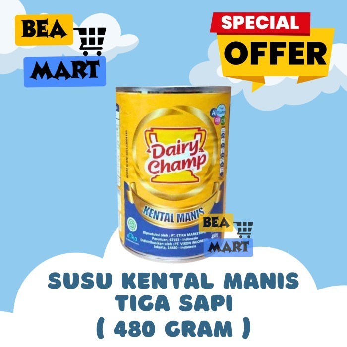 

Susu Kental Manis Dairy Champ 480 gr | SKM Kaleng Diary 480gr gram