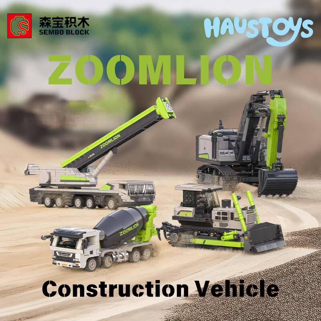 DT42IY Sembo Block Zoomlion Truck Building Blocks 100% Original Product (705100 - 705103)