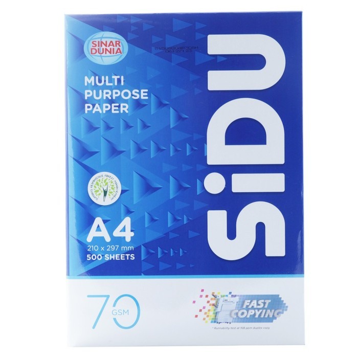 

(RIM) Kertas Printer HVS Putih A4 F4 75 gsm - Sinar Dunia