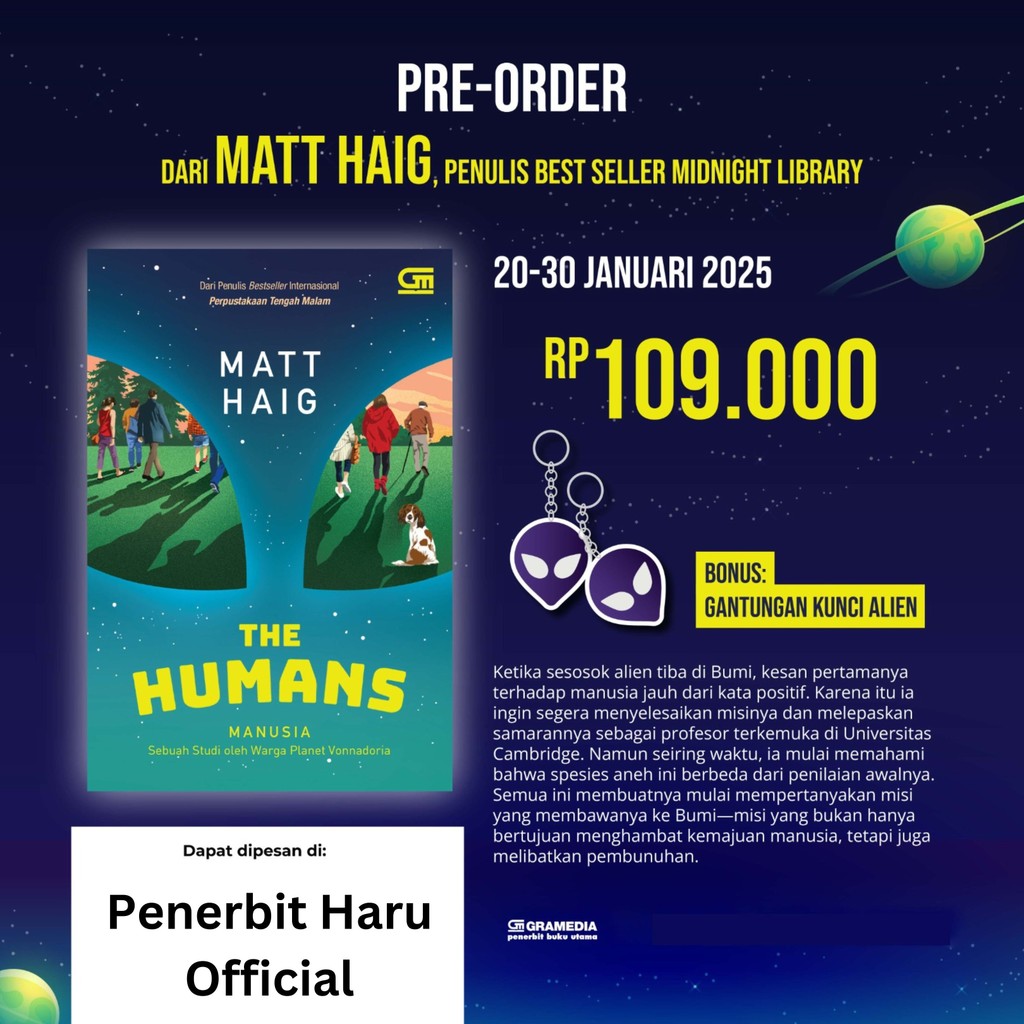 [Gramedia] The Humans by Matt Haig | Self Improvement