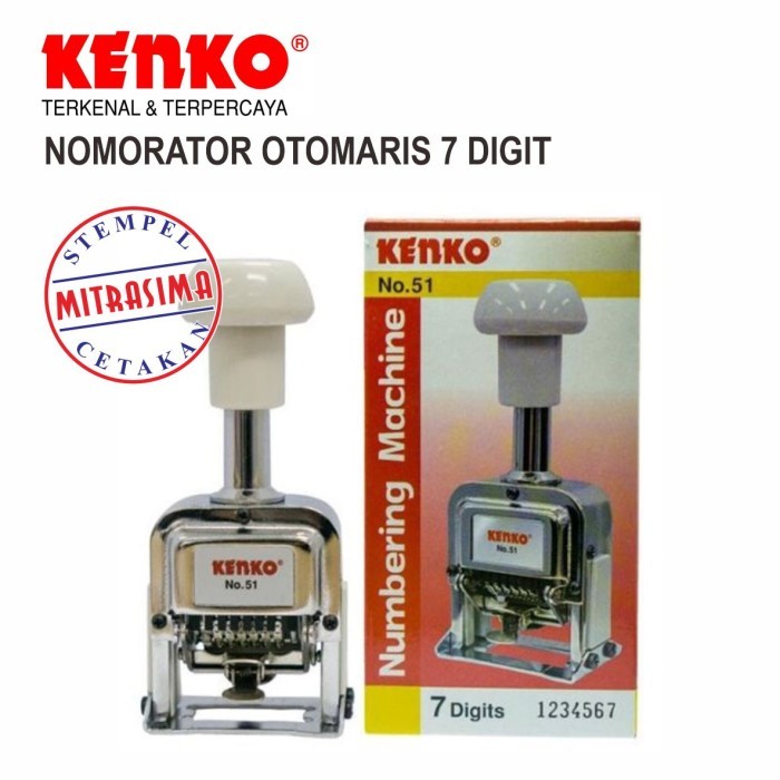 

Nomorator Otomatis berputar Merk Kenko - 6 digit