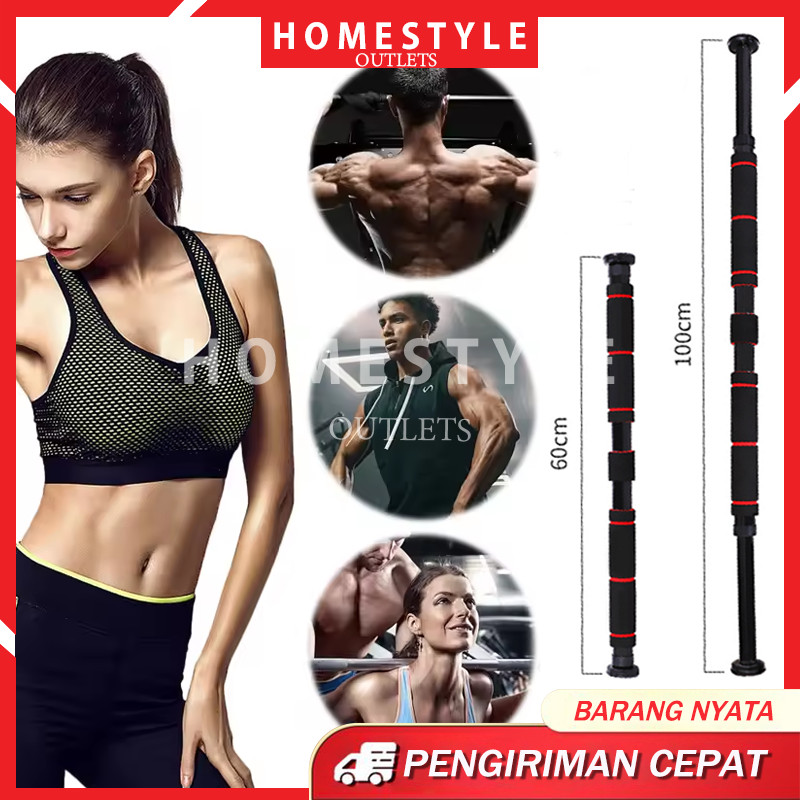 Pull Up Bar Dinding DoorChinning Alat Pull Up Dinding Pintu Fitnes 62-100 CM