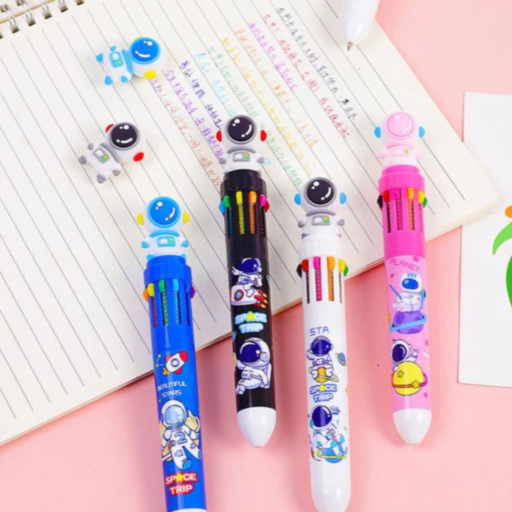 

Pulpen Mekanik 10 Warna Pena Mekanik Motif Boneka Astronot 3d Bolpen Gel Tinta 10 Warna Karakter Lucu Dengan Pilihan Warna