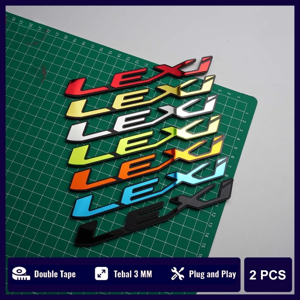 EMBLEM LEXI LOGO TIMBUL YAMAHA LEXI BUKAN STIKER LEXI KEREN EMBLEM MOTOR STICKER YAMAHA LEXI LOGO 3D