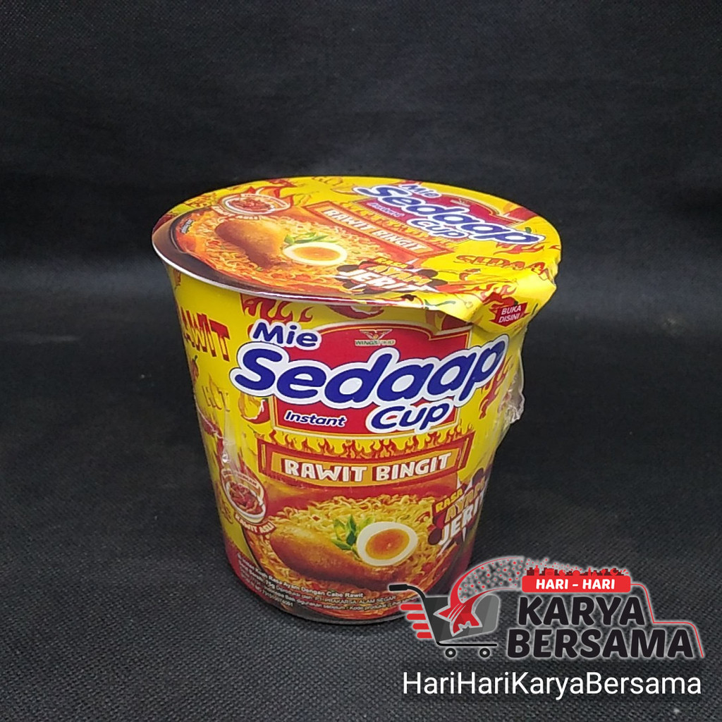 

MIE INSTANT SEDAP SEDAAP CUP RASA AYAM JERIT RAWIT BINGIT 75GR