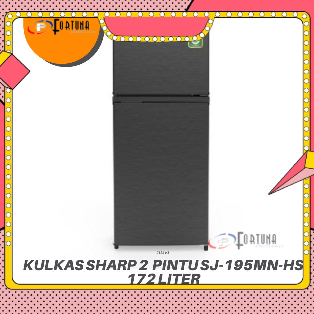 KULKAS SHARP 2 PINTU SJ195MNHS 172LITER MEDAN