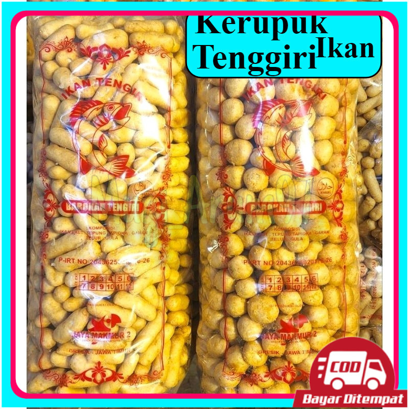 

1kg kerupuk ikan tengiri premium amplang tengiri khas jawa timur