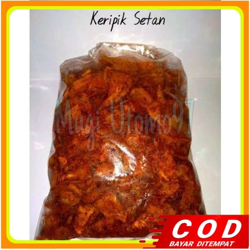 

1kg singkong kriwil pedas daun jeruk