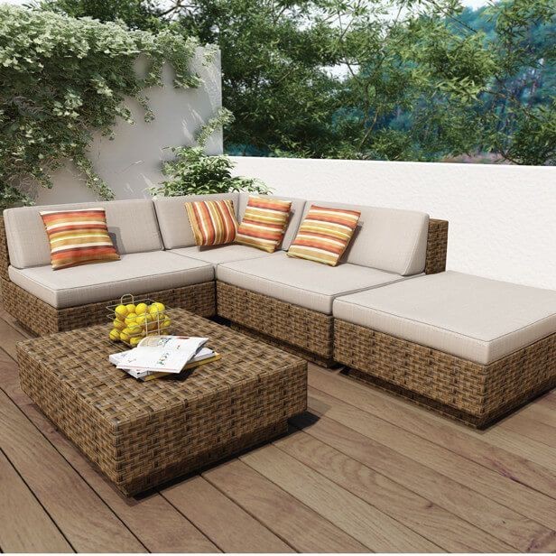 sofa rotan outdoor mewah, Sofa Outdor, Sofa Rotan Terbaru busa tebal