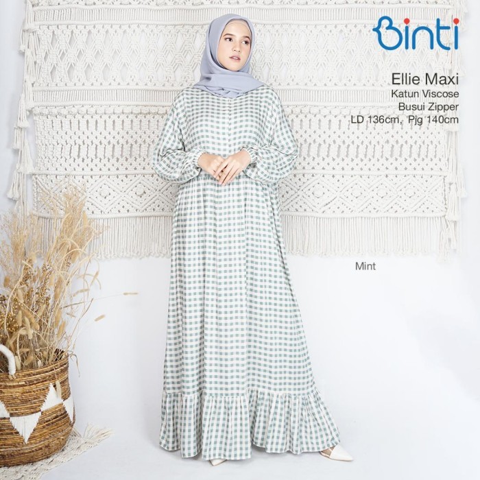 ✨SKY.LD✨ -   PASTI READY ELLIE MAXY DRESS JUMBO GAMIS WANITA RAYON VISCOSE LD 136 BY ENTER