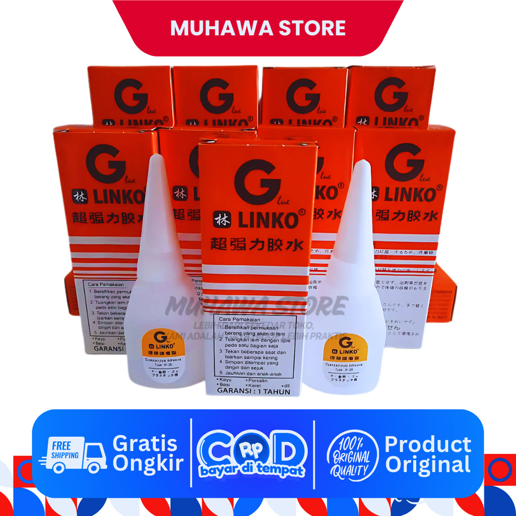 

LEM-G LINKO/ LEM MULTIFUNGSI LEM SUPER KUAT LEM SERBA BISA LINKO