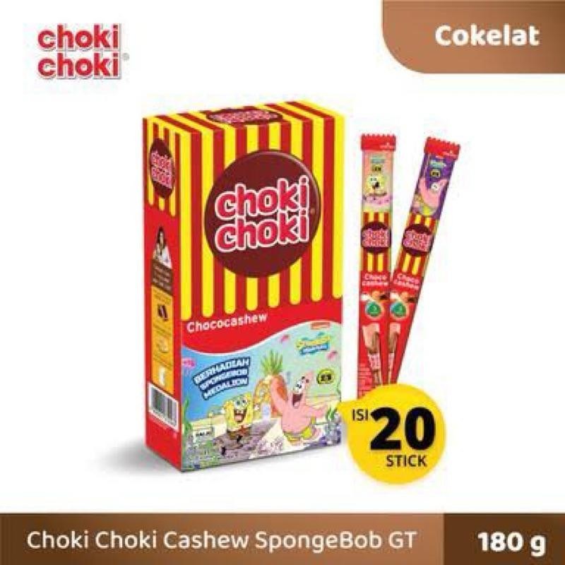 

JAJAN CHOKI-CHOKI COKELAT 1 KOTAK ISI 20 STICK-COKELAT CHOKI CHOKI