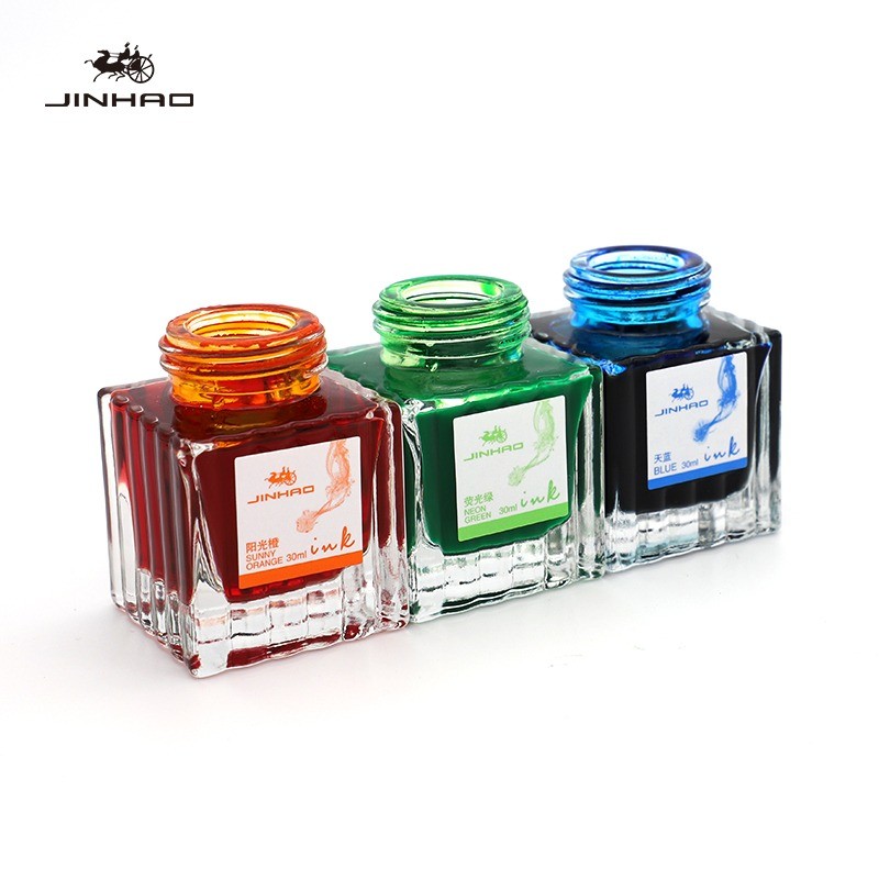 

Jinhao 30ml Fountain Pen Ink Various Colors Ink Glass Bottled Ink Refill Cartridge School Writing Office Supplies Stationery