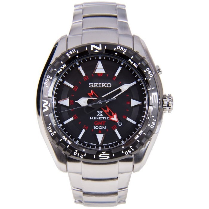 JAM TANGAN PRIA SEIKO PROSPEX LAND SUN049P1 KINETIC GMT