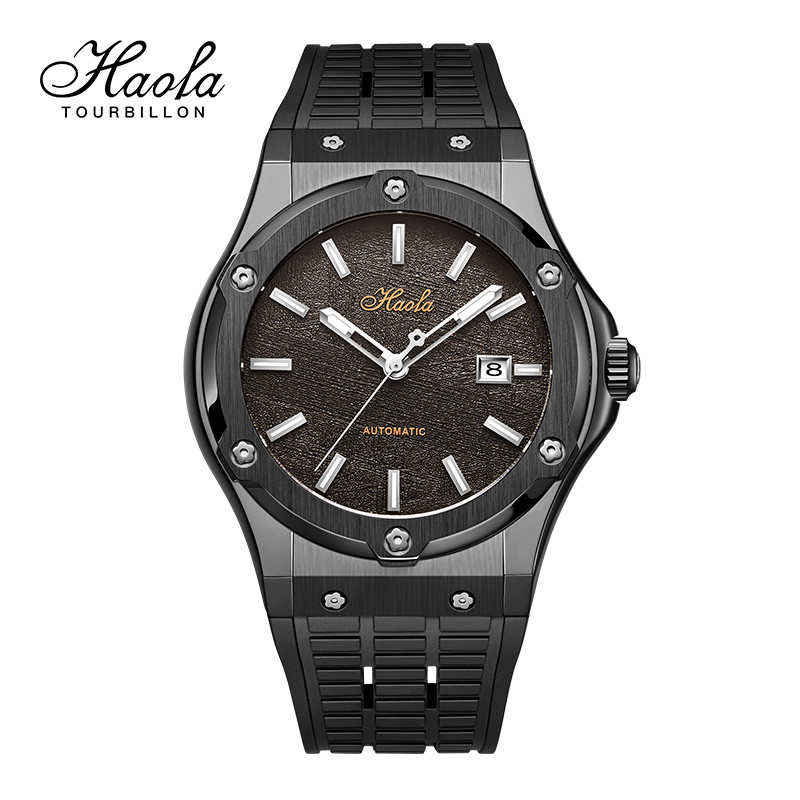Jam Tangan Original Pria Haofa Automatic Mechanical Wristwatches Men Calendar Sapphire Self-wind Wat
