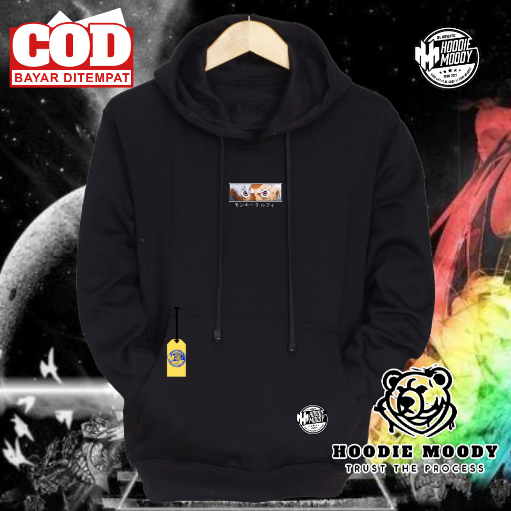 hoodie moody Sweater pria  luffy gear 5 anime aesthetic mint Sweater hodie distro katun suiter keren
