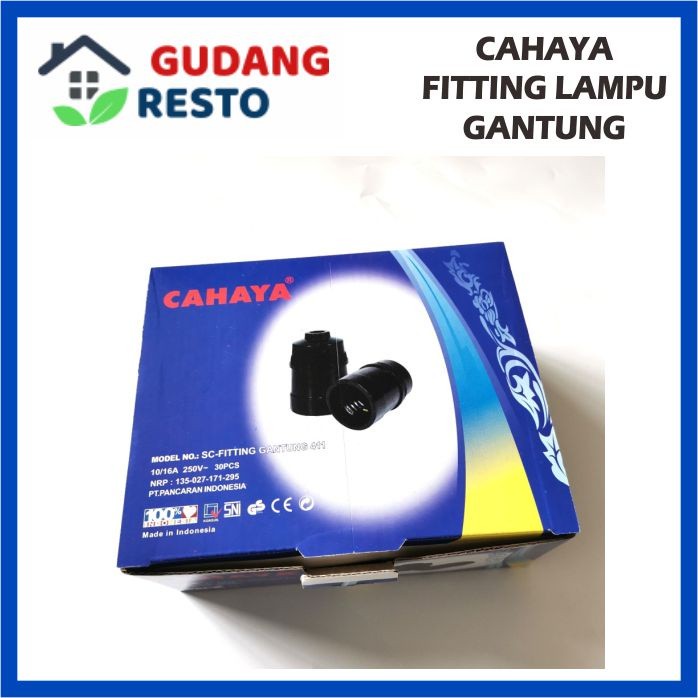 FITTING LAMPU GANTUNG CAFE E27 CAHAYA SC 401 / SC 411 PUTIH / HITAM SC401 / SC411 MURAH BAGUS