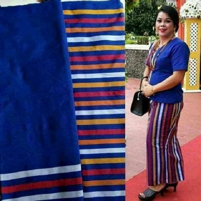 LURIK KAIN TENUN LURIK MIX POLOS KAIN PESTA BAJU TORAJA