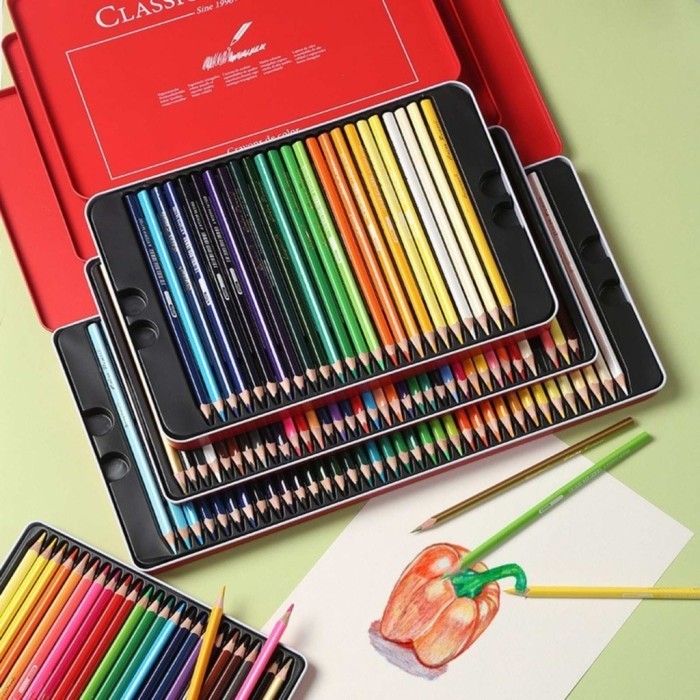 

Giorgione Pensil Warna oil base (tin case) 12/24/36/48/72/120 Warna G-MT - 12 warna