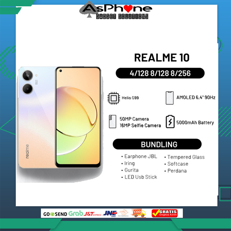 Realme 10 4G 8/256GB 8/128GB 4/128GB Garansi Resmi Realme Indonesia