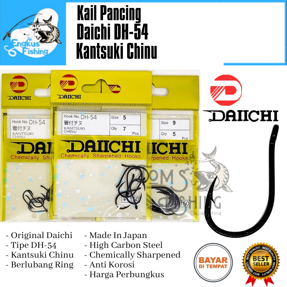 Kail Pancing DAICHI DH-54 Kantsuki Chinu (No.0.8 - No.9) Perbungkus Murah - Engkus Fishing