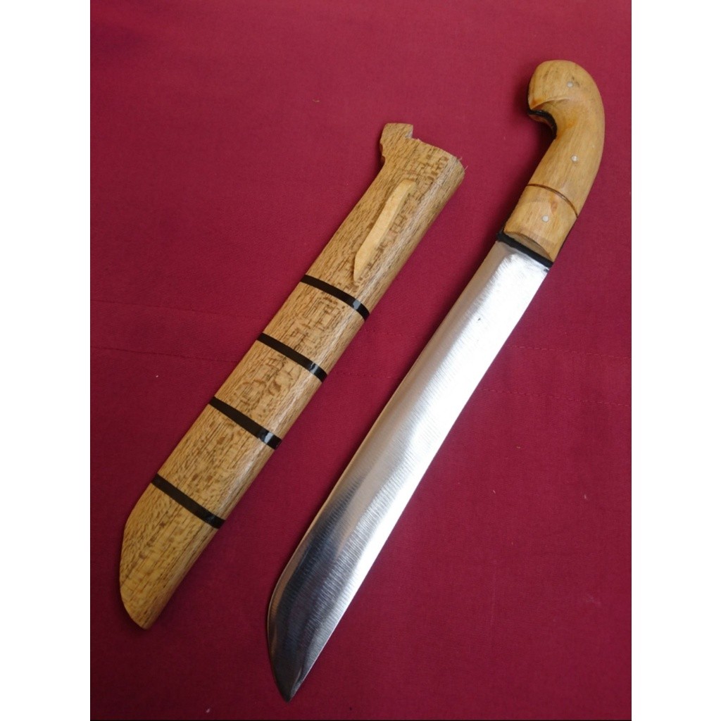 Golok Kerja Kebun Baja Sarung Kayu Serbaguna Tajam Siapa Pakai GOLOK PEMOTONG