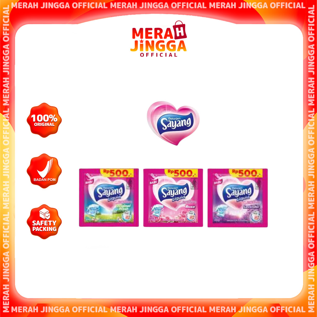 Sayang Liquid Detergent 20 ml Series | Sayang Rose Liquid Detergent 20 ml | Sayang Lavender Liquid D