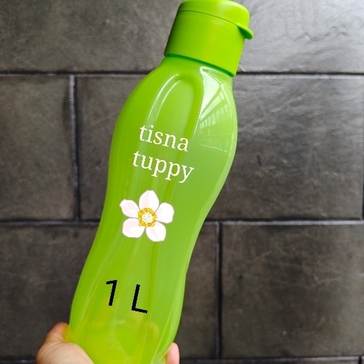 eco 1 liter eco bottle 1 liter eco 1L tupperware - Hijau