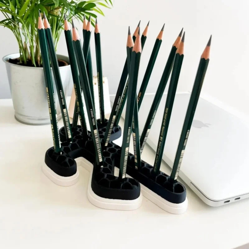 

New Chalk Outline Pencil Holder Creative Crime Scene Desktop Organiser Fun Home Decor Ornament 3d Printed Toys For Gift