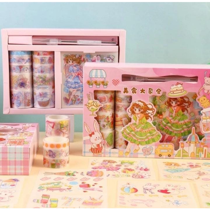 

Stiker 1 Set Box Lucu Princess Cewek Dapat Pulpen Cutter dan Roll Stiker Cantik Amyra Dharma