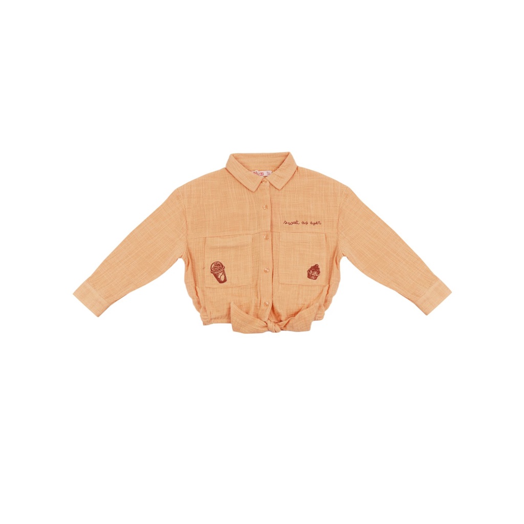 Jsp962 - Kemeja Panjang Anak Perempuan, 4-14 Tahun - J232KICK-03SH