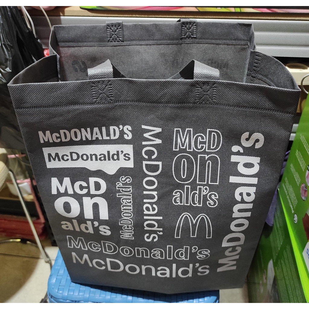 TOTE BAG TAS BELANJA SHOPPING BAG MCD MCDONALDS TAS LIPAT