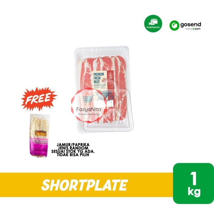 

Beef Shortplate /Daging Yoshinoya Slice 1 Kg (KHUSUS INSTANT) - SWIFT 1KG, Jamur/Paprika - FasyAnita Mart Denpasar
