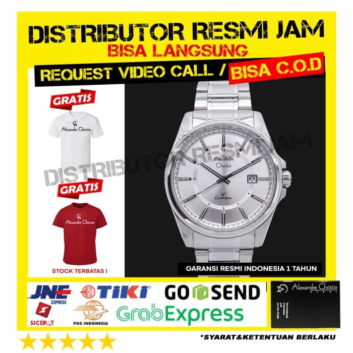 JAM ALEXANDRE CHRISTIE AC8502MD ac 8502 AC8502 GARANSI RESMI 12BULAN