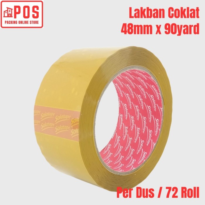 

1 Dus Lakban | Lakban Coklat 2inch 48mmx100yard | Solatape
