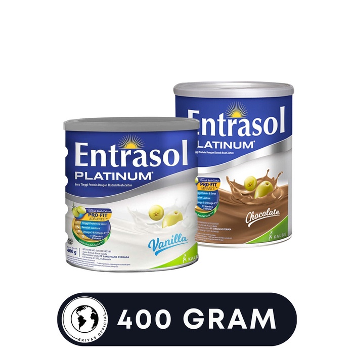 

Susu Entrasol Platinum Senior 400 Gr Gram - Vanila